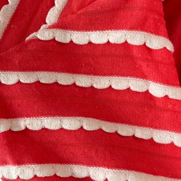 GUESS Pink and White Scalloped Mini Bandage Bodycon Dress - Picture 8 of 9